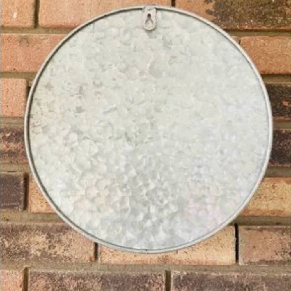 *Home Sweet Home Circular Bee Shelf Galvanized Metal and Wood